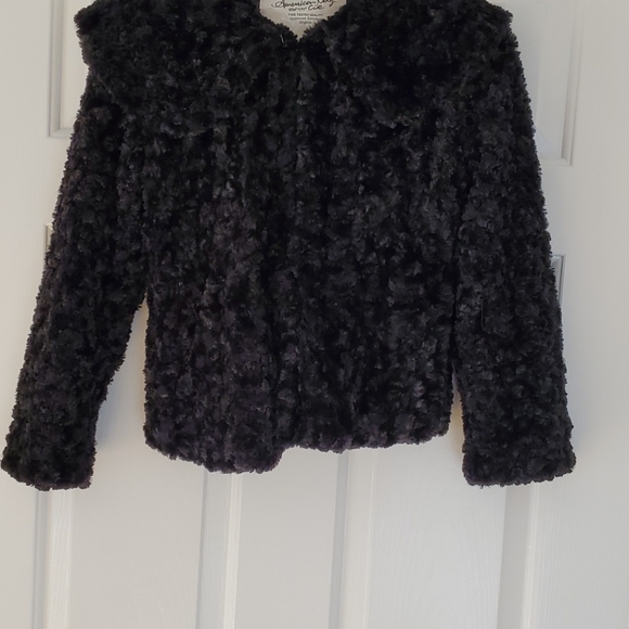 Faux jacket with collar, waist length, size small - Picture 1 of 4
